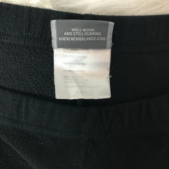 New Balance Fleece Warm Up Pants Woman's Size M - Picture 2 of 3